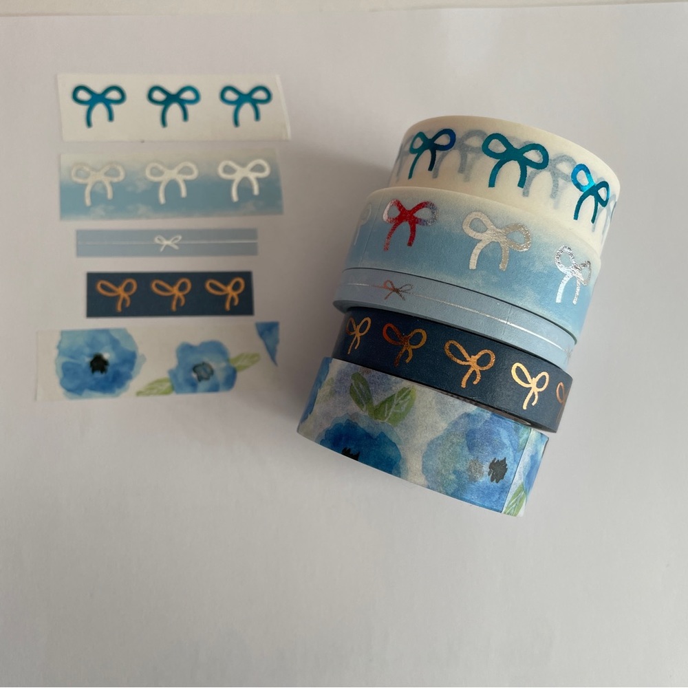 “Curated” Bundle of 5 Washi Tape